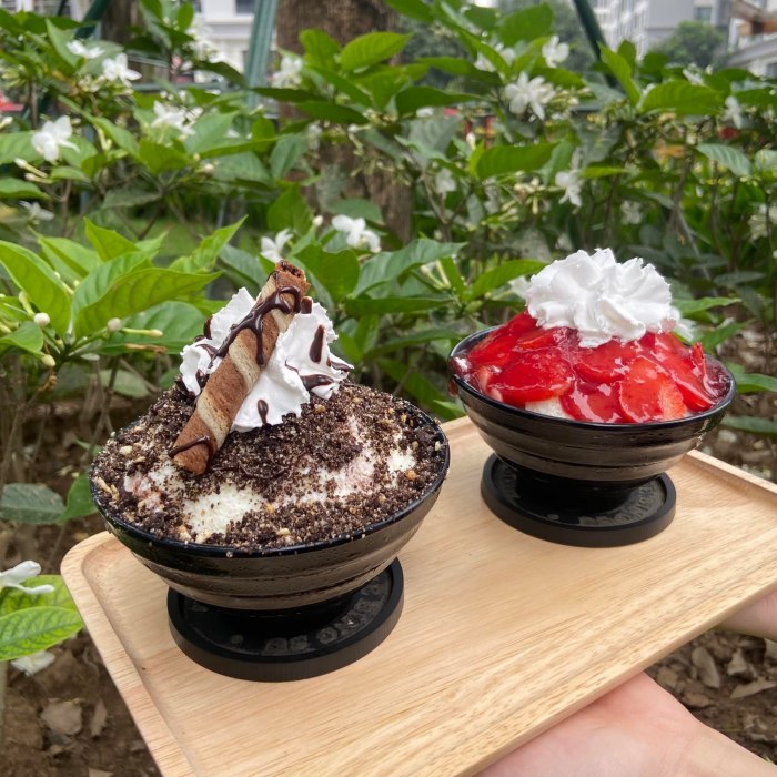 địa chỉ ăn bingsu ở Hà Nội 