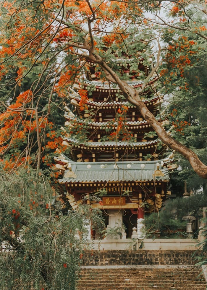 Du lịch chùa Minh Thành - ngôi chùa đậm kiến trúc Nhật Bản độc đáo giữa phố núi Gia Lai