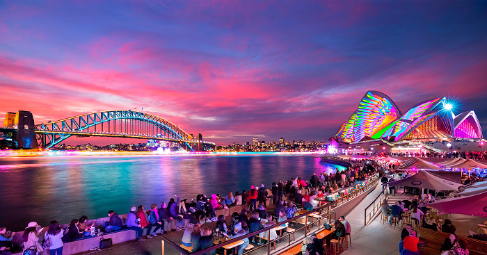 Du lịch Sydney tháng 5: Hòa mình vào lễ hội ánh sáng Vivid Sydney