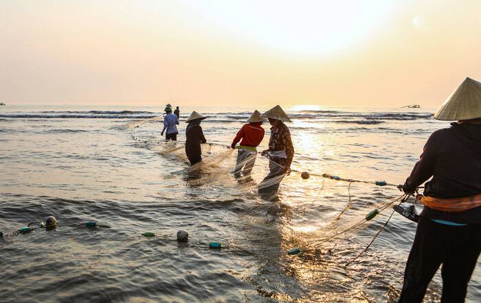 Kinh nghiệm du lịch biển Tiên Trang Thanh Hoá - Trải nghiệm hóa thân thành ngư dân