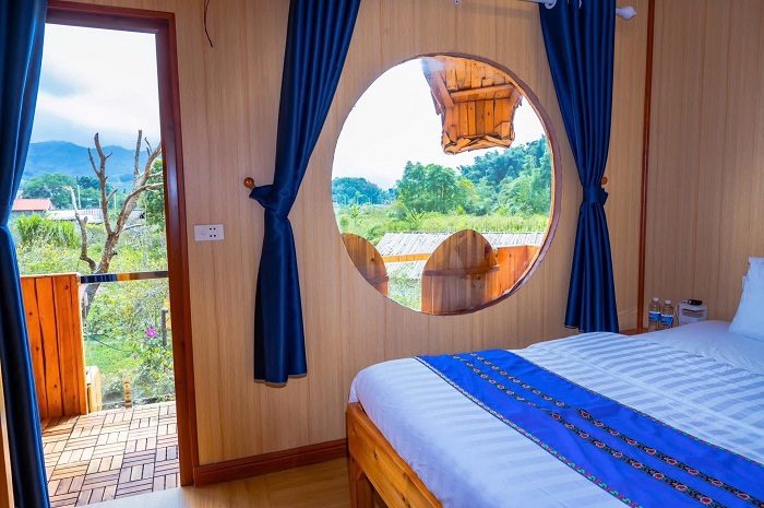 Bắc Hà Horse Farmstay với phòng nghỉ sạch sẽ, view đẹp
