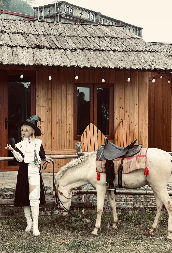 Bắc Hà Horse Farmstay có trang trại nuôi ngựa chuyên nghiệp
