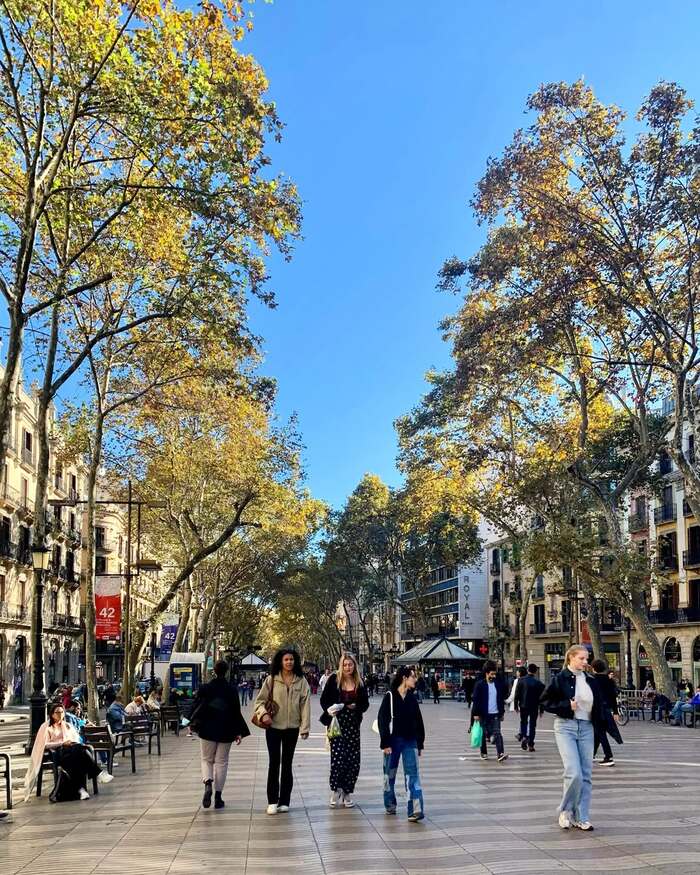 Kinh nghiệm du lịch Barcelona Tây Ban Nha - Phố La Rambla