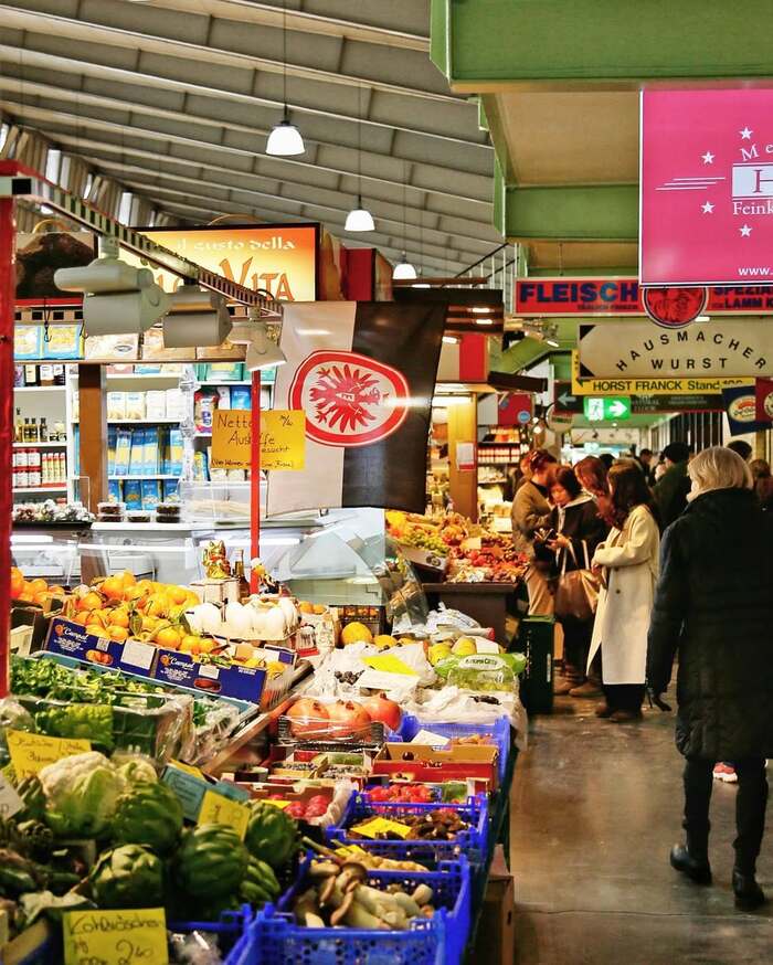 Kinh nghiệm du lịch Frankfurt Đức – Ghé thăm Chợ Kleinmarkthalle