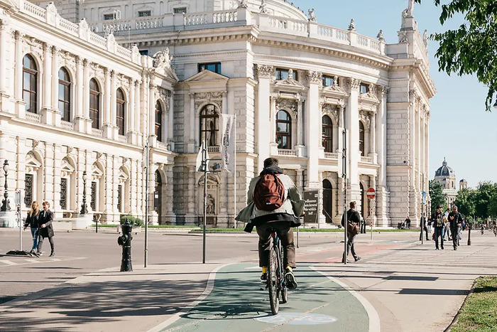 Kinh nghiệm du lịch Vienna Áo - Phương tiện di chuyển là xe đạp