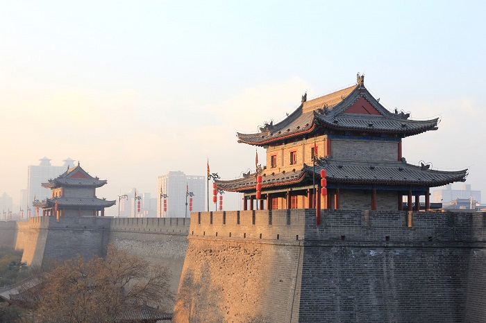 Tường thành Tây An là một trong những điểm đến du lịch Trung Quốc nổi tiếng