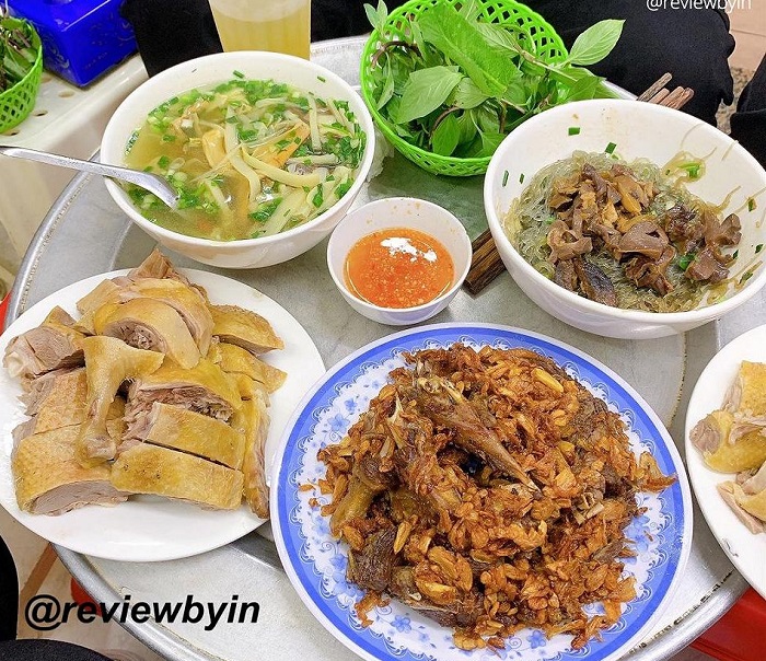 Món ngon mùa hè hà nội bữa tối ăn ngan cháy tỏi thủy lương