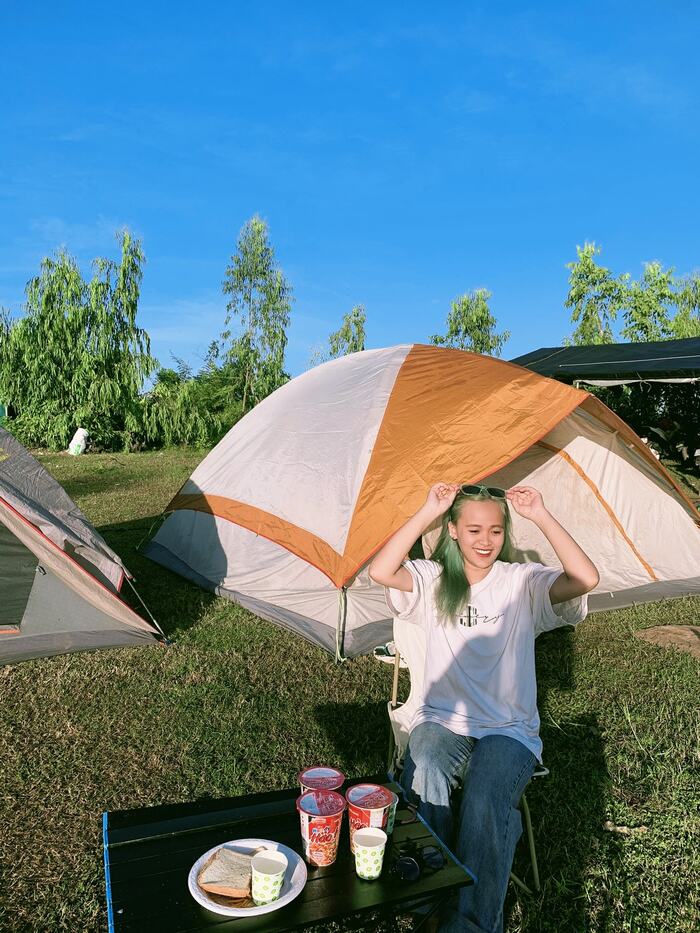Du lịch mùa hè ở Tây Ninh cắm trại ở hồ Dầu Tiếng