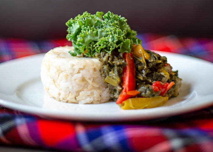 Du lịch Rwanda - Isombe là món ăn quốc gia của Rwanda và thường được ăn kèm với cơm hoặc bột ngô