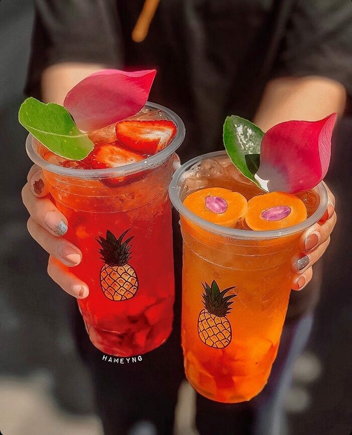 thức uống giải nhiệt mùa hè ở TP HCM trà trái cây thanh mát hấp dẫn