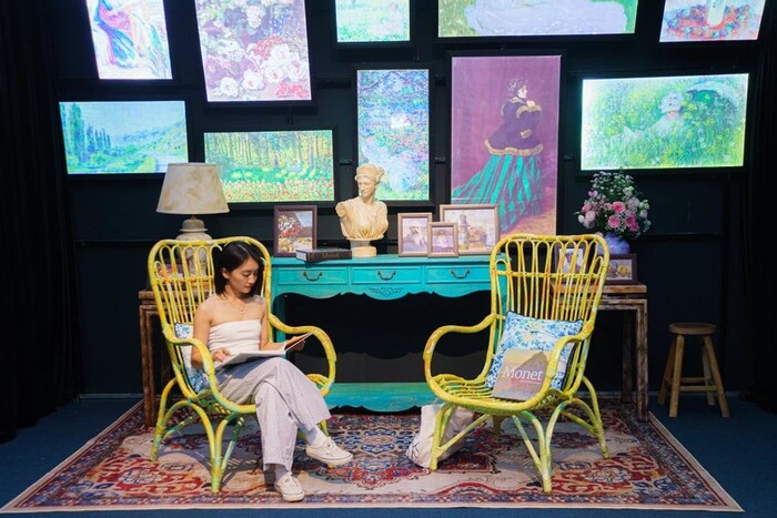 triển lãm nghệ thuật đa giác quan Van Gogh và Monet sở hữu không gian sắp đặt sáng tạo