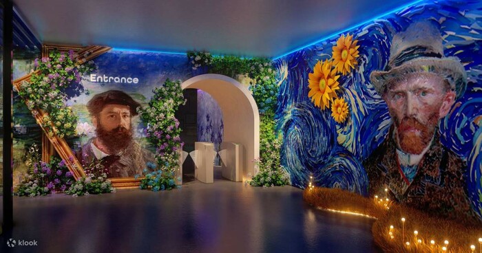 Không gian ấn tượng tại triển lãm nghệ thuật đa giác quan Van Gogh và Monet 