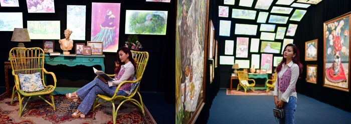 không gian triển lãm nghệ thuật đa giác quan Van Gogh và Monet lên đến 390 m2 