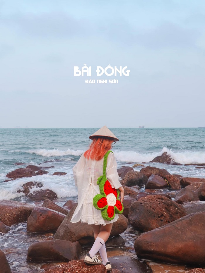 Cảnh biển đẹp mê hồn tại Bãi Đông Thanh Hoá