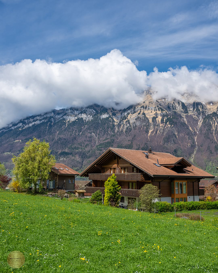 Ngôi làng nhỏ Axalp gần làng ISeltwald châu Âu