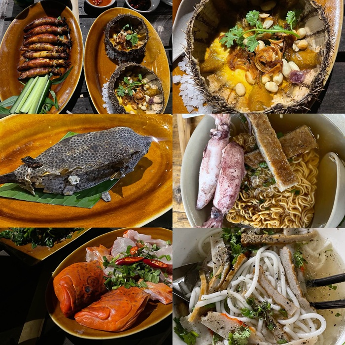 Những món ăn đậm chất địa phương với hải sản tươi sống khiến du khách khó mà quên được. 