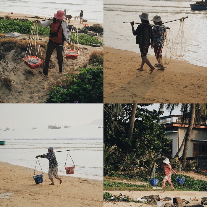 Ghé cả làng chài Hải Chữ gần làng chài Sơn Hải Ninh Thuận