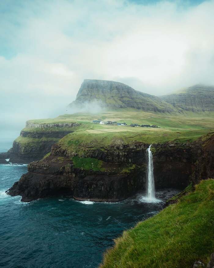 Tham quan quần đảo Faroe Đan Mạch - Chiêm ngưỡng thác nước Múlafossur