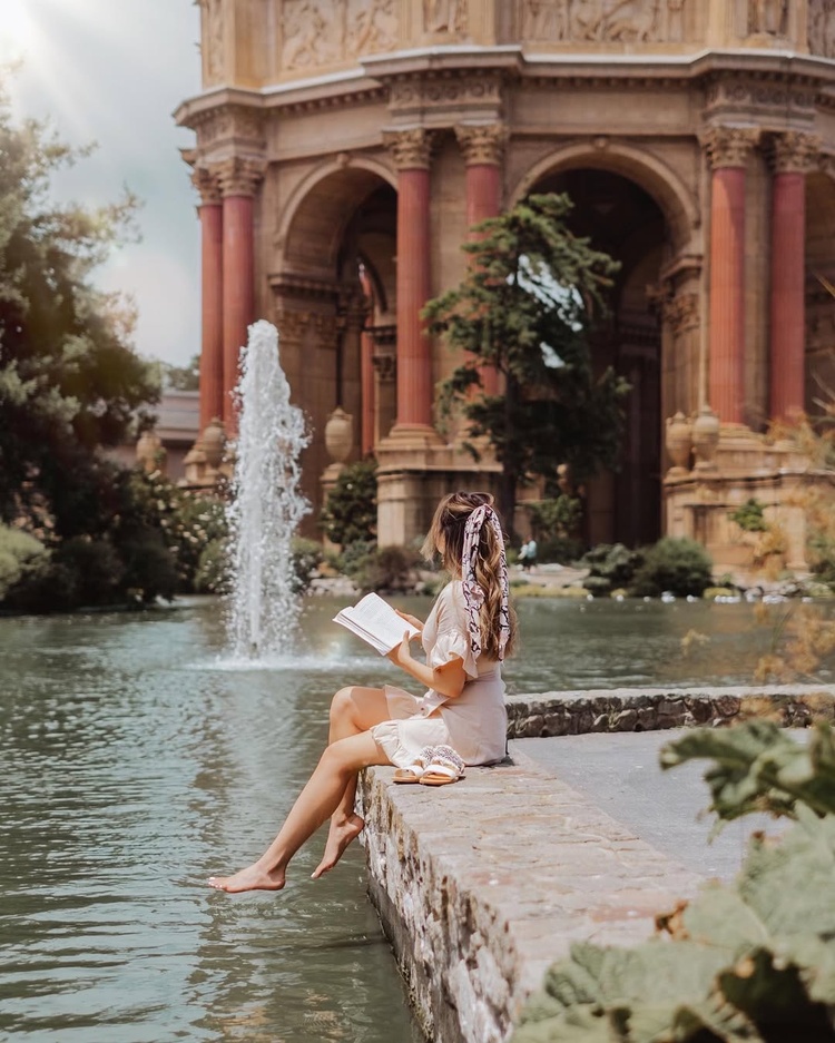 Palace of Fine Arts - điểm du lịch San Francisco mùa hè