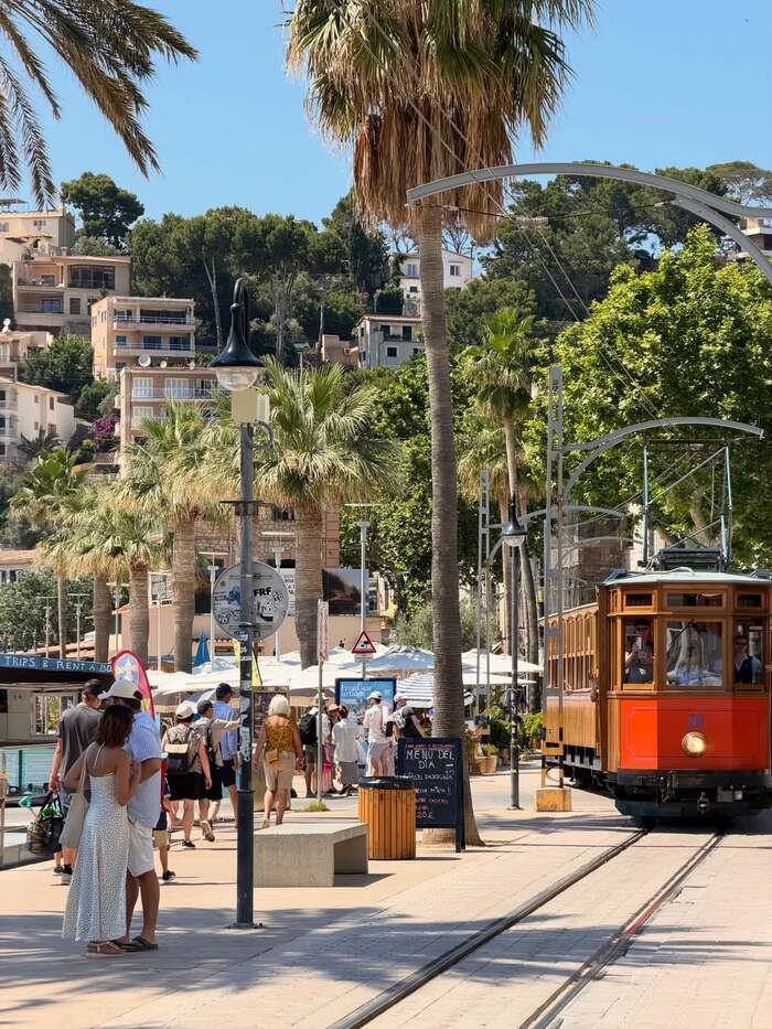 Đi tàu điện cổ đến thị trấn Sóller Tây Ban Nha