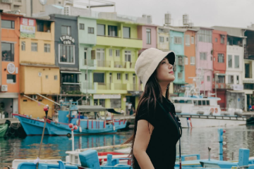 Hoàng Yến Chibi diện thời trang cá tính trong chuyến du lịch tại Đài Loan