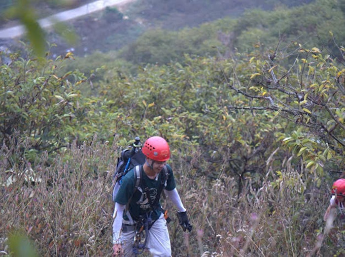 Quang Vinh trong hành trình chinh phục thử thách bản thân.