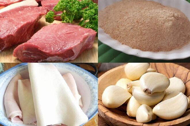 Các nguyên liệu cần thiết để chế biến nem nắm Nam Định gồm thịt heo, bì lợn, gạo nếp, gia vị,... tuỳ theo khẩu vị từng người.