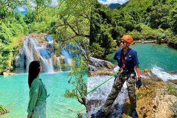Khám phá thác Tà Puồng hoang sơ giữa núi rừng Tây Quảng Trị 
