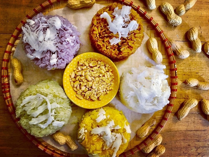 Xôi nếp nương Mai Châu ngon mềm, dẻo thơm đúng vị.