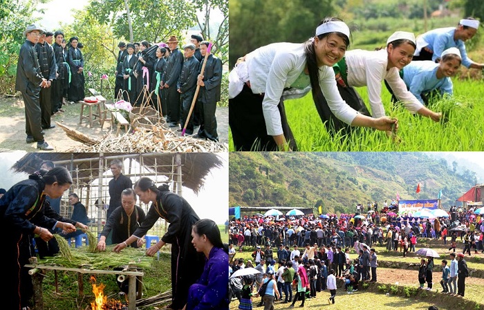 Lễ hội rửa lá lúa ở Hòa Bình diễn ra qua nhiều bước, chủ yếu tập trung cho phần lễ