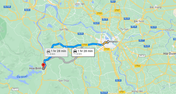 Hướng dẫn di chuyển đến các địa điểm tắm khoáng nóng Hoà Bình Phú Thọ 