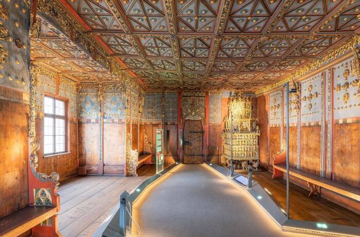 phòng Hoàng tử bên trong pháo đài Hohensalzburg Áo