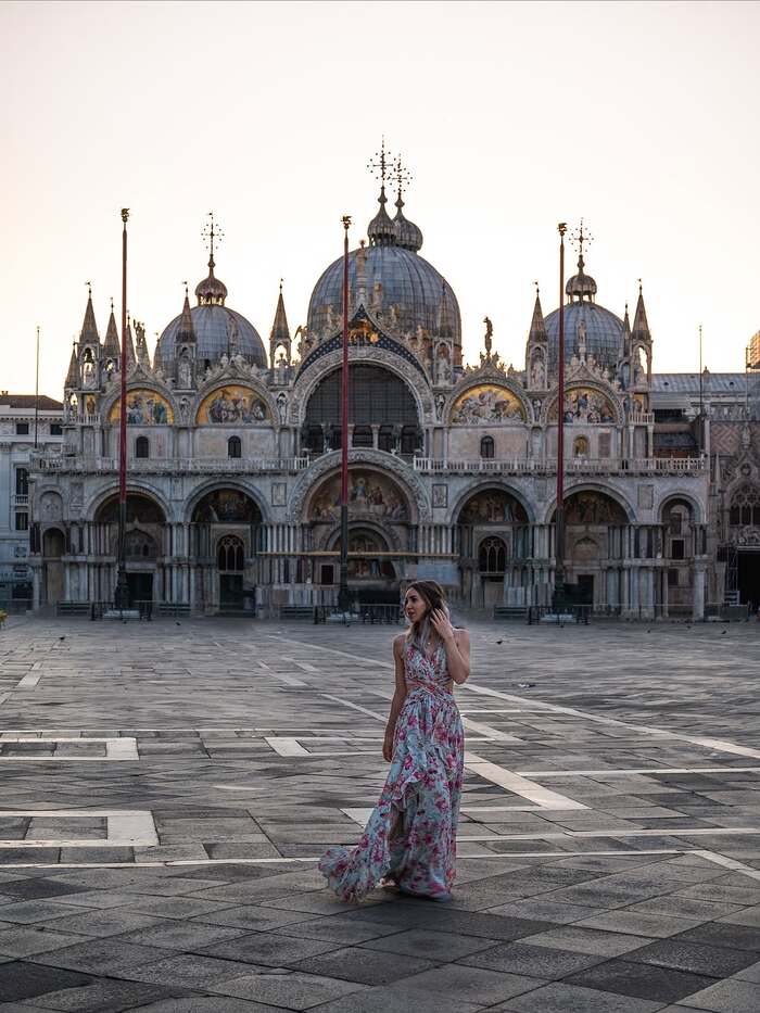 Quảng trường San Marco Ý nổi tiếng với các công trình kiến trúc cổ kính
