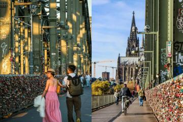 Cầu Hohenzollern Đức: Nơi tình yêu bắt đầu tại Cologne