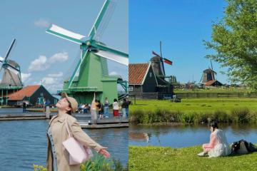 Làng Zaanse Schans Hà Lan: Ngôi làng cối xay gió bước ra từ truyện cổ tích