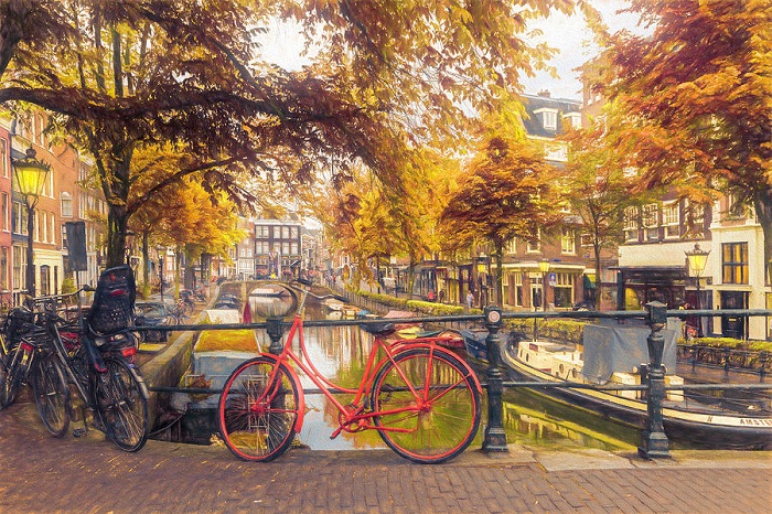 mùa thu ở Amsterdam 