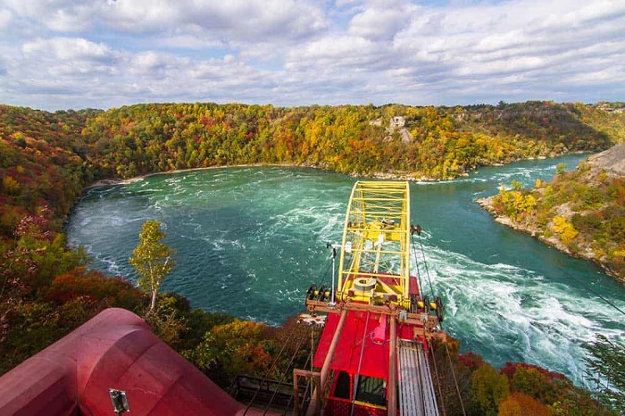 mùa thu ở Canada trên công viên sông Niagara 