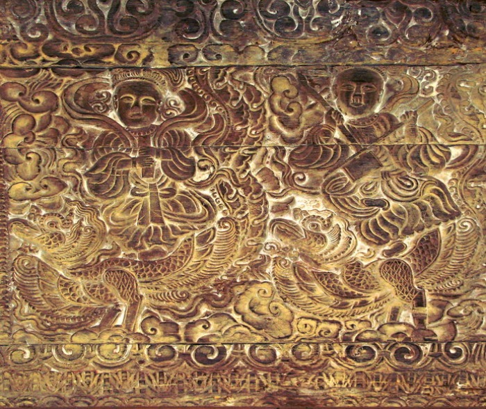 chùa Thái Lạc Hưng Yên có nhiều bức phù điêu