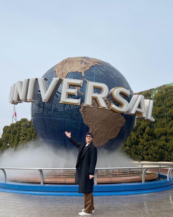 Ahn Bo Hyun du lịch Universal Studio