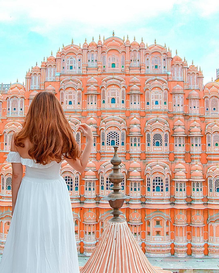 cung điện gió Ấn Độ  - điểm đến màu hồng nổi tiếng thế giới
