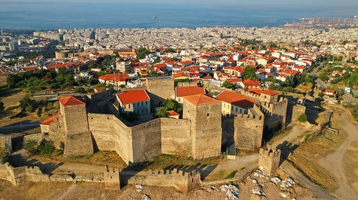 khám phá Thessaloniki Hy Lạp tham quan Pháo đài Heptapyrgion