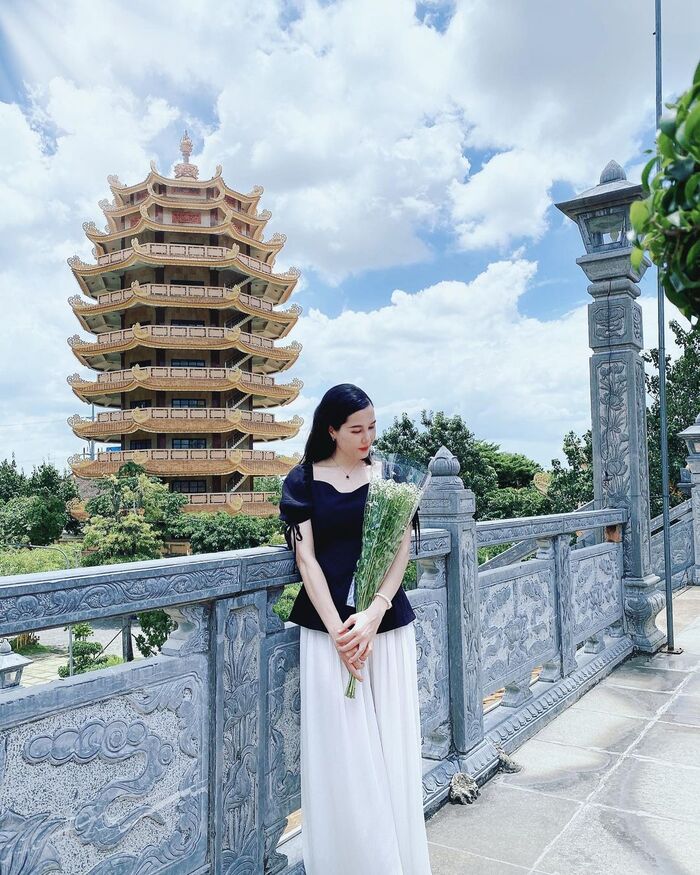 Công trình bảo tháp ở pháp viện Minh Đăng Quang