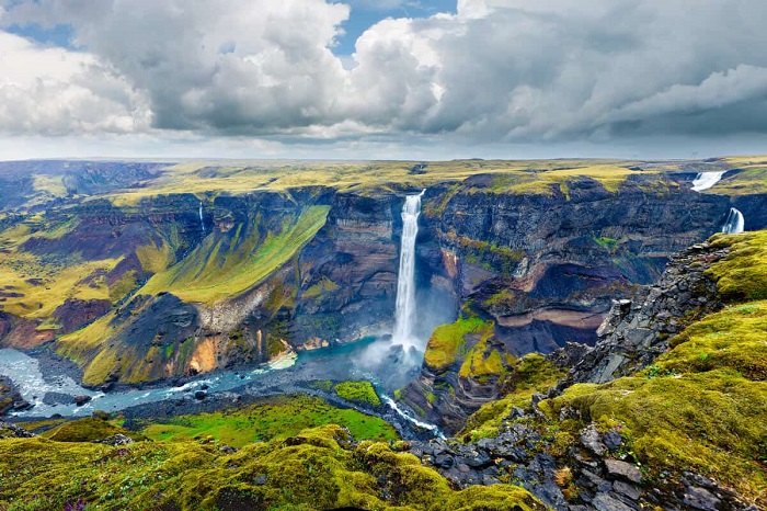 Háifoss - một trong những thác nước đẹp nhất Iceland