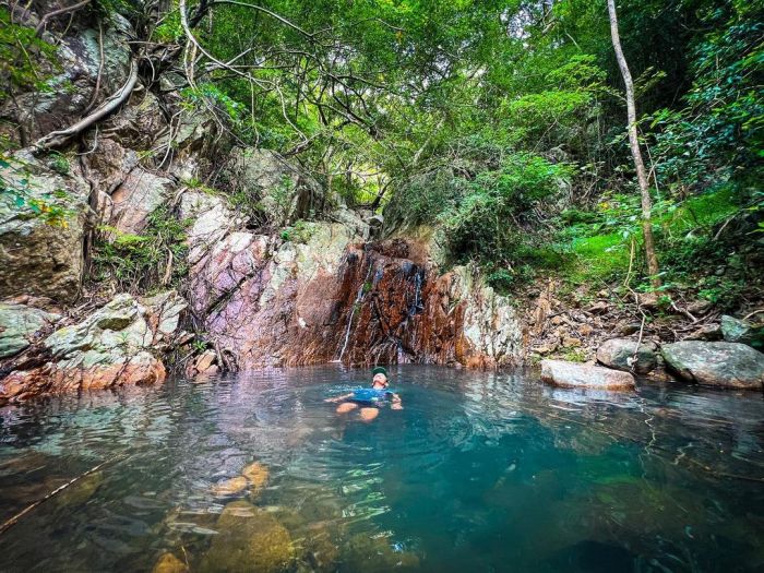 Trekking Núi Chúa Ninh Thuận suối lồ ô 