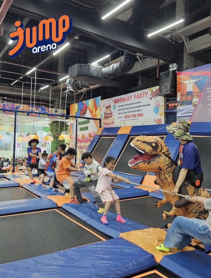 khu vui chơi trẻ em ở Cần Thơ Jump Arena