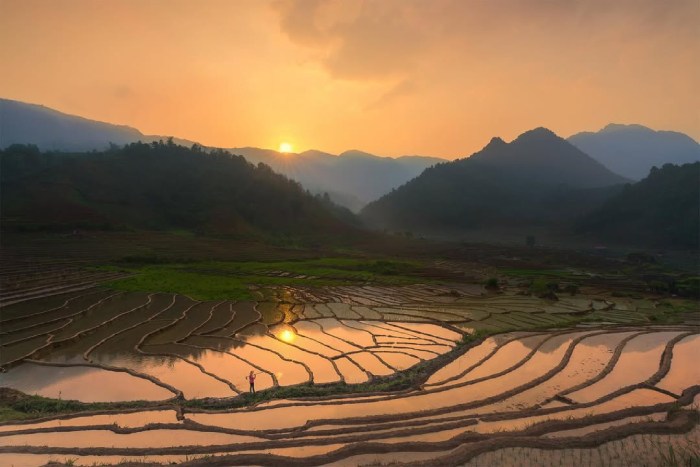 mùa nước đổ tại Nậm Cang SaPa