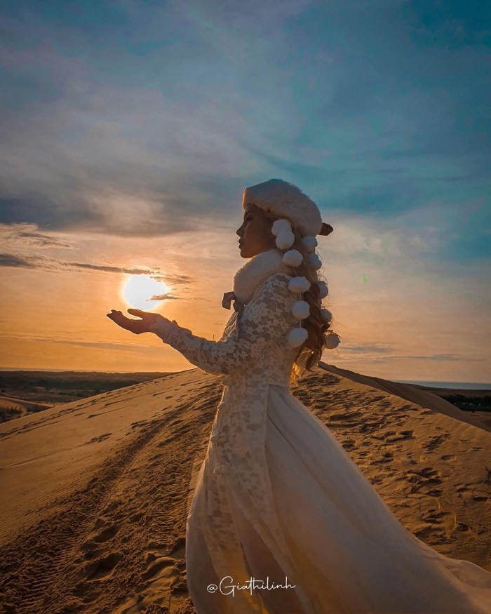 lạc vào sa mạc tại Đồi Cát Trắng Mũi Né