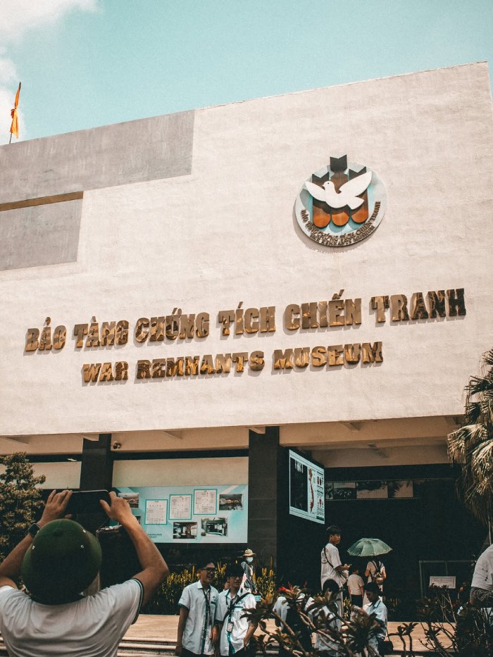 bảo tàng chứng tích chiến tranh - di tích lịch sử miễn phí vé tham quan ở Hồ Chí Minh dịp 2-9