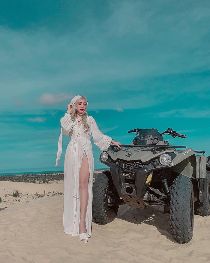 du lịch Đồi Cát Trắng Mũi Né với nhiều tầm chụp cực chill