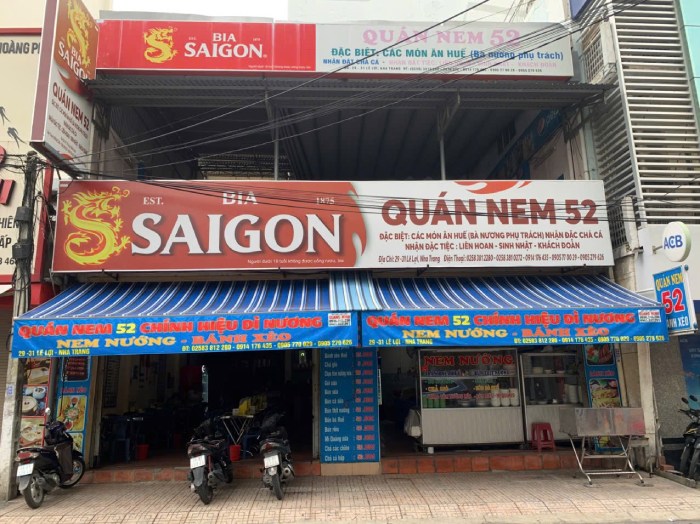 quán nem nương dì nương ngon ở nha trang